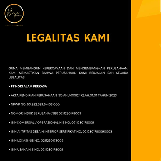 Legalitas PT Hoki Alam Perkasa